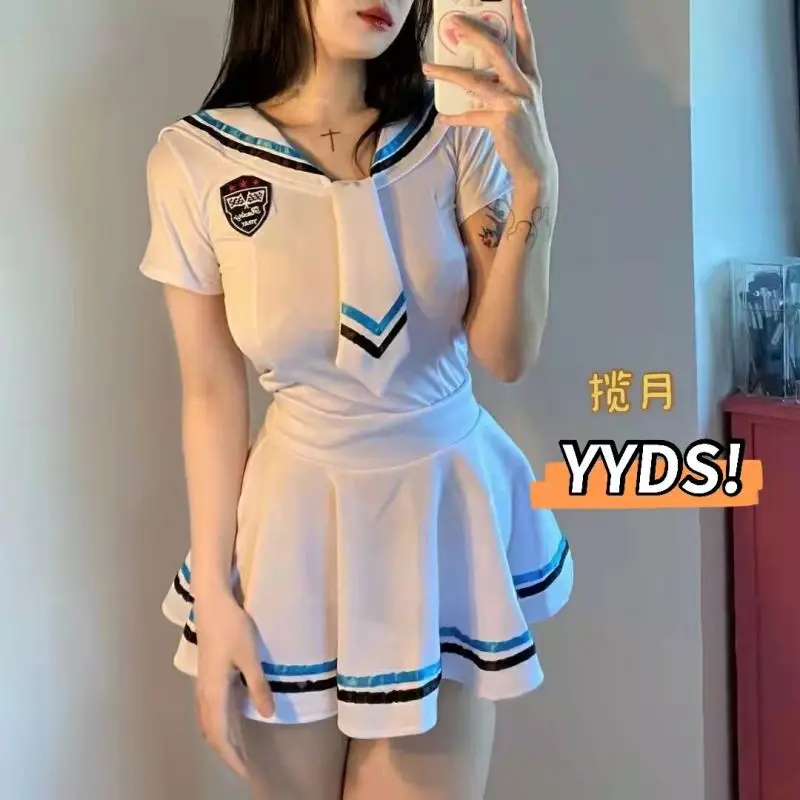 Japanese Cute Live Show Sweet Women Sexy Lingerie Nightdress Schoolgirl JK Uniform Lace Party Dress Student Cosplay Costumes
Japanese Cute Live Show Sweet Women Sexy Lingerie Nightdress Schoolgirl JK Uniform Lace Party Dress Student Cosplay Costumes