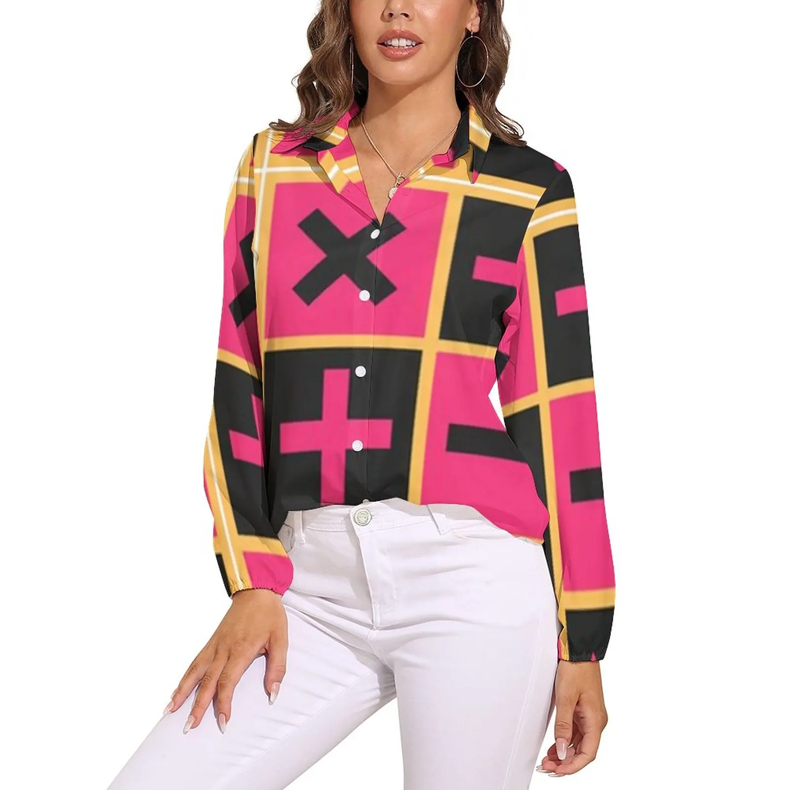 Trish Una JoJo Blouse Manga Art Print Trendy Print Blouses Women Casual Shirt Autumn Long Sleeve Oversized Top
Trish Una JoJo Blouse Manga Art Print Trendy Print Blouses Women Casual Shirt Autumn Long Sleeve Oversized Top