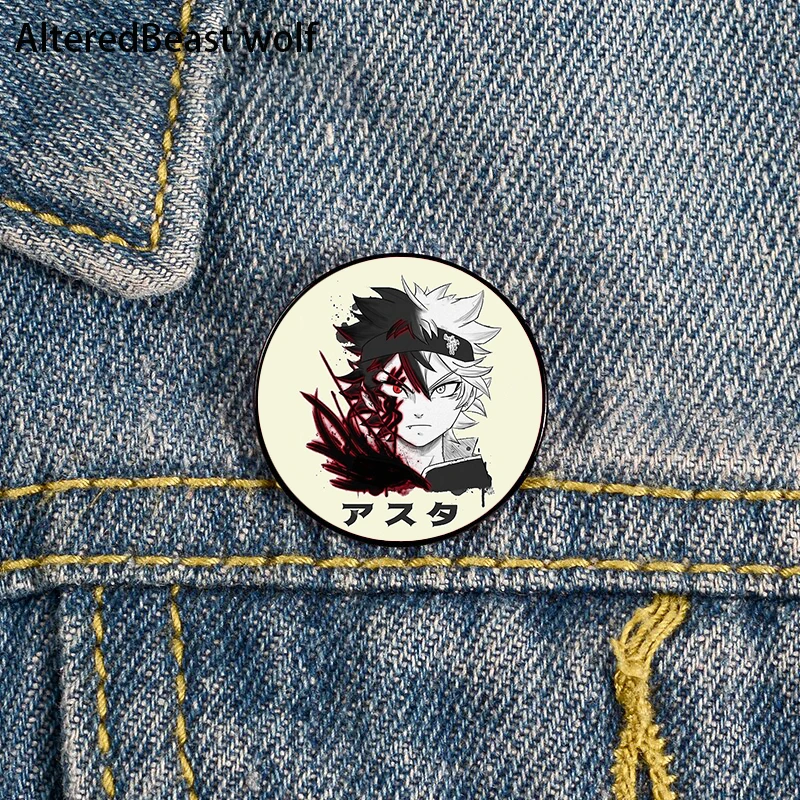 Asta Black Clover Printed Pin Custom Funny Brooches Shirt Lapel Bag Cute Badge Cartoon enamel pins for Lover Girl Friends
Asta Black Clover Printed Pin Custom Funny Brooches Shirt Lapel Bag Cute Badge Cartoon enamel pins for Lover Girl Friends
