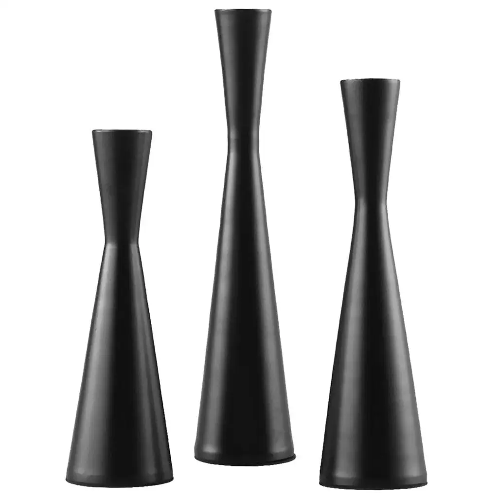 Set of 3 Black Coating Candlestick Holder for Taper Candles Table Romantic for Wedding Birthday Dinner Home & Bar Decorative
Set of 3 Black Coating Candlestick Holder for Taper Candles Table Romantic for Wedding Birthday Dinner Home & Bar Decorative