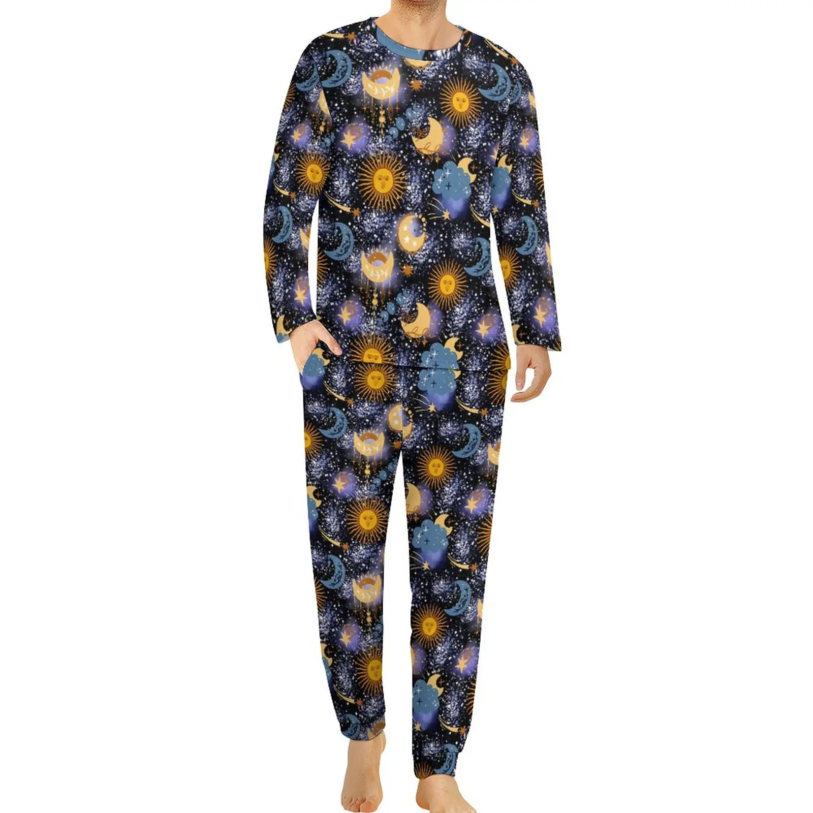Moon Stars Sun Pajamas Daily 2 Piece Celestial Magical Romantic Pajama Sets Male Long Sleeves Casual Graphic Home Suit Plus Size
Moon Stars Sun Pajamas Daily 2 Piece Celestial Magical Romantic Pajama Sets Male Long Sleeves Casual Graphic Home Suit Plus Size