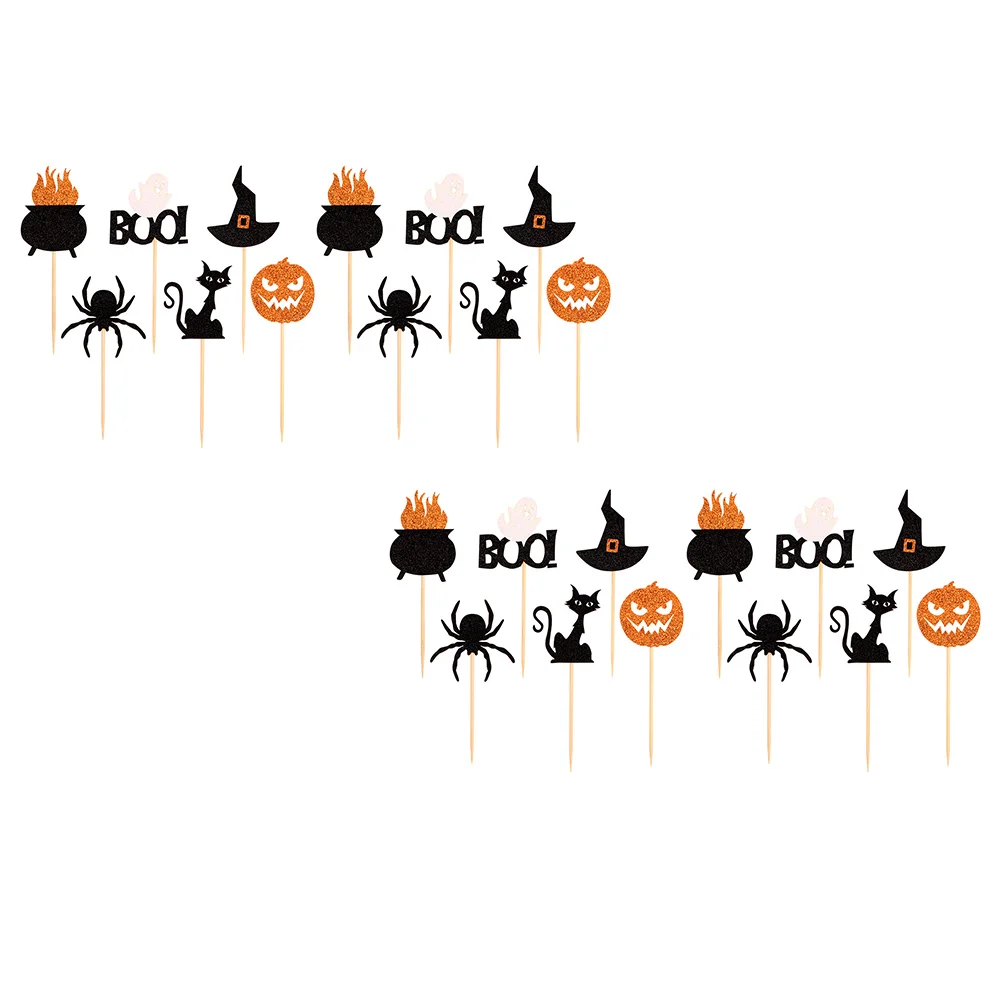 24 PCS Halloween Cake Insert Photo Props Reusable Cupcake Toppers Ornaments Spider Dessert Decors Paper Theme Interesting Picks
24 PCS Halloween Cake Insert Photo Props Reusable Cupcake Toppers Ornaments Spider Dessert Decors Paper Theme Interesting Picks