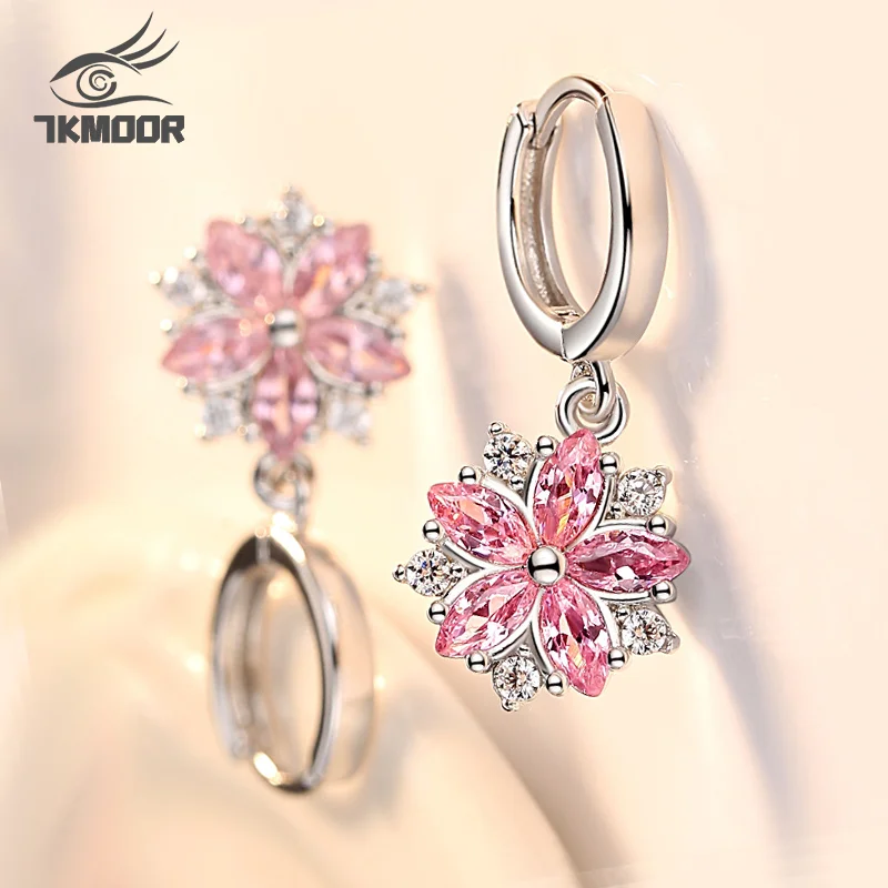Silver color Earrings High Quality Jewelry Woman Fashion New Pink Crystal Zircon Retro Flower Style Hot Earrings
Silver color Earrings High Quality Jewelry Woman Fashion New Pink Crystal Zircon Retro Flower Style Hot Earrings