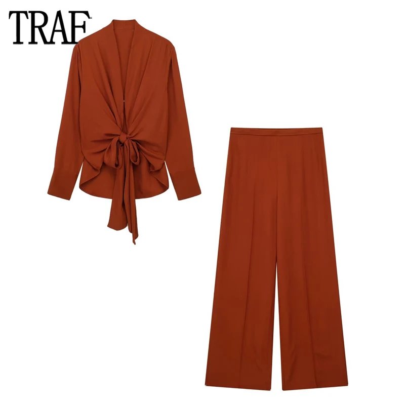 TRAF 2023 Wide Leg Pants for Women Mid Waisted Woman Trousers Flowing Baggy Pants Woman Streetwear Y2K Pleated Women Pants Sets
TRAF 2023 Wide Leg Pants for Women Mid Waisted Woman Trousers Flowing Baggy Pants Woman Streetwear Y2K Pleated Women Pants Sets