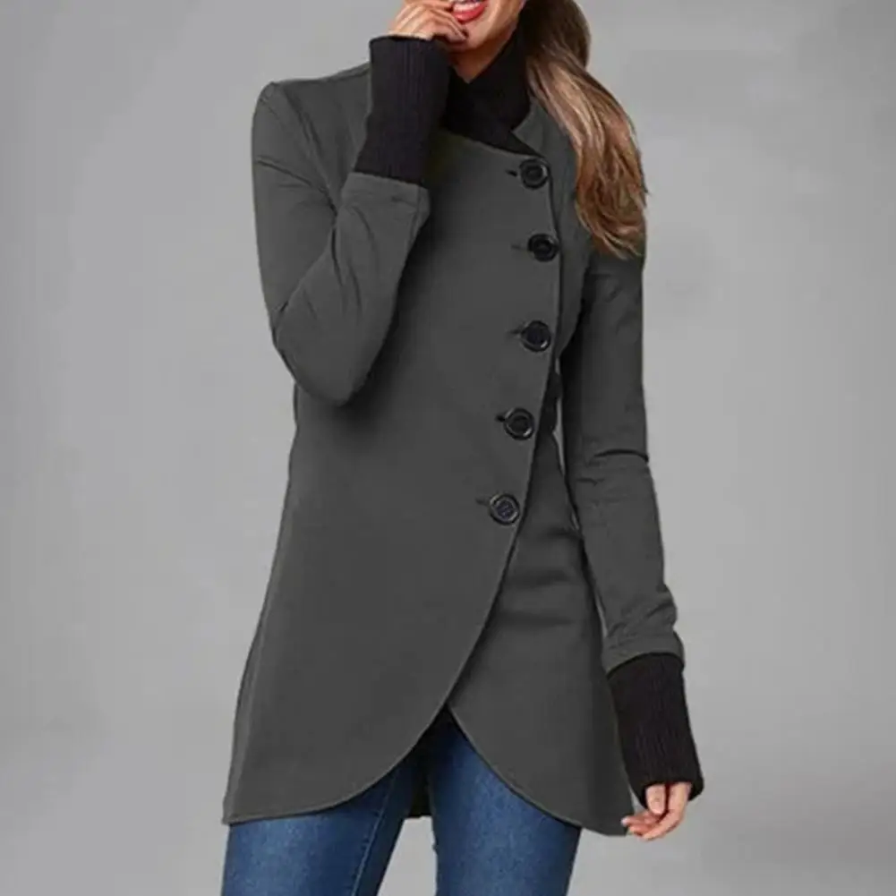 Winter Overcoat Ribbed Cuffs Cold Resistant Irregular Hem Single Breasted Long Jacket Super Soft Jacket Coat Streetwear
Winter Overcoat Ribbed Cuffs Cold Resistant Irregular Hem Single Breasted Long Jacket Super Soft Jacket Coat Streetwear