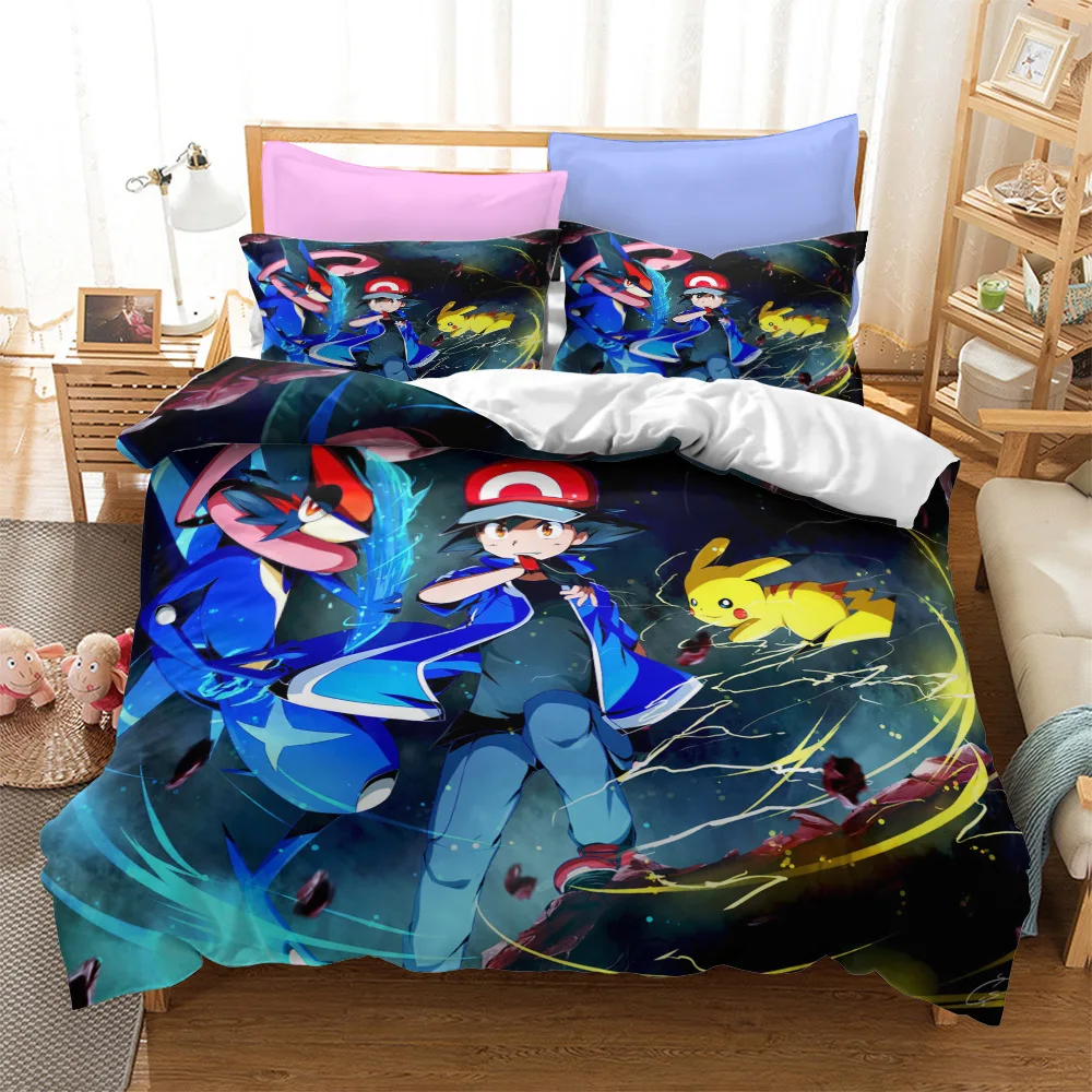 Popular Teens Home Living Cartoon Anime Pikachu Bed Dormitory Comforter Cover 2/3pcs Full Twin Size Boys Bedroom Bedding Set
Popular Teens Home Living Cartoon Anime Pikachu Bed Dormitory Comforter Cover 2/3pcs Full Twin Size Boys Bedroom Bedding Set