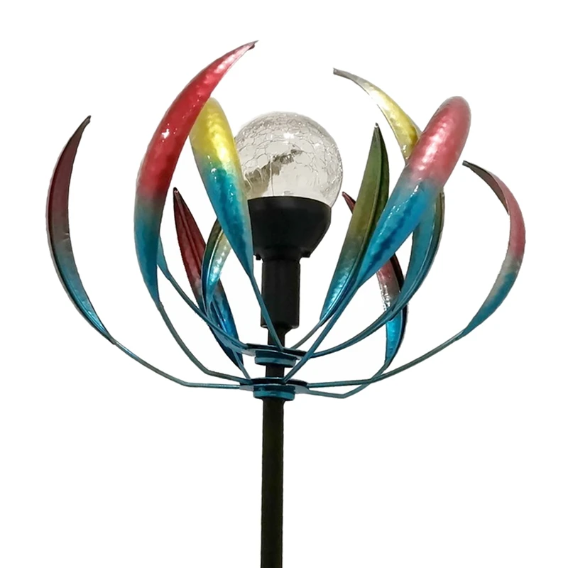 For Outdoor Park Courtyard Garden Grass Lawn Plug-In LED Light Solar Windmill Lawn Garden Decoration Wind Turntable E 
For Outdoor Park Courtyard Garden Grass Lawn Plug-In LED Light Solar Windmill Lawn Garden Decoration Wind Turntable E