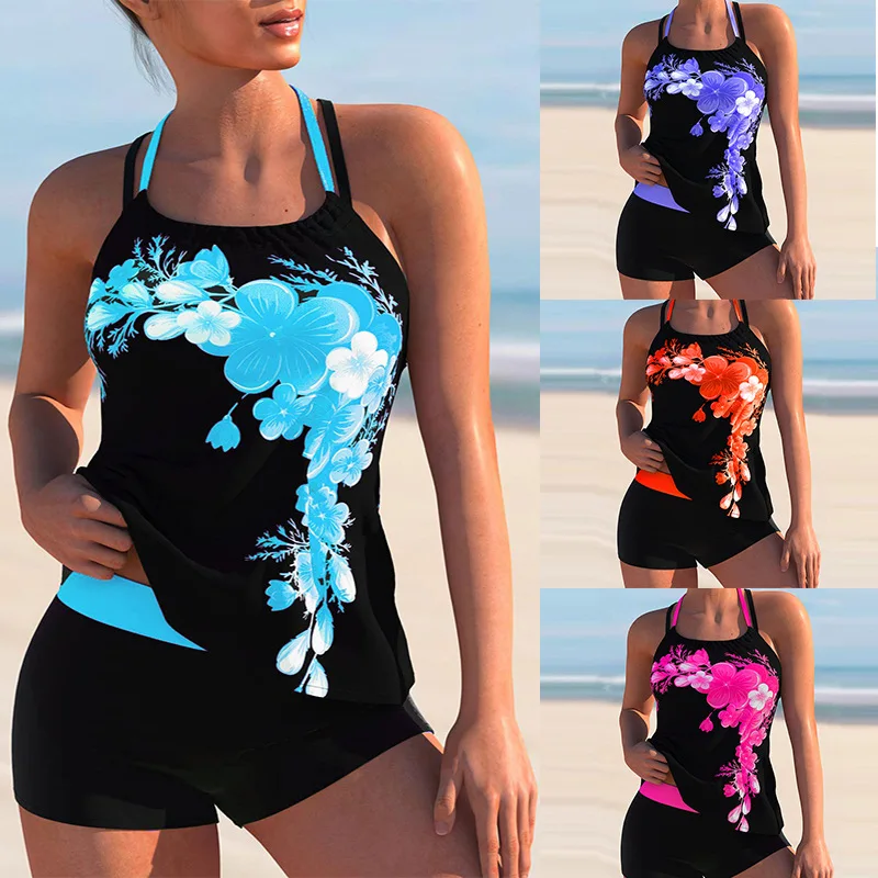 Women Two-Piece Swimsuit Floral Print Plus Big Size 5XL Sexy Tankini Vest and Shorts Swimwear Beachwear Bathing Suits Swimsuit
Women Two-Piece Swimsuit Floral Print Plus Big Size 5XL Sexy Tankini Vest and Shorts Swimwear Beachwear Bathing Suits Swimsuit