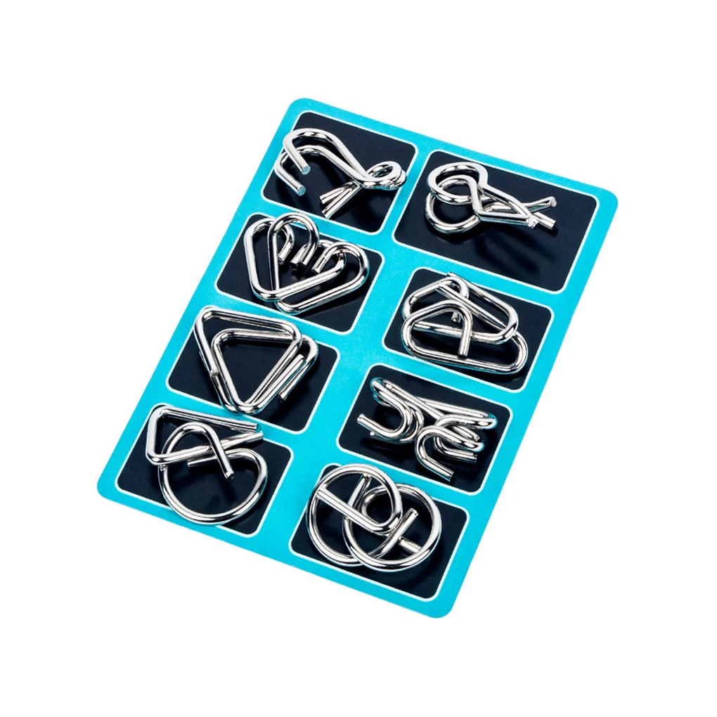 8PCS/Set Metal Educational Toy Early Education Training Kids Playing Ring Toys Mind Test Game Holiday Reusable Unlock
8PCS/Set Metal Educational Toy Early Education Training Kids Playing Ring Toys Mind Test Game Holiday Reusable Unlock