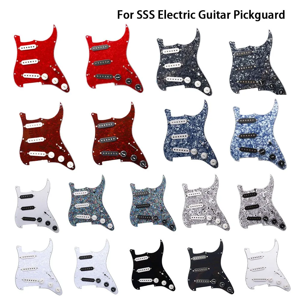 Single Coil SSS Electric Guitar Pickguard Guitar Pickup For ST Pickguard 3 Ply Triple Single Pickup Panel 32x25x5cm Pick Guards
Single Coil SSS Electric Guitar Pickguard Guitar Pickup For ST Pickguard 3 Ply Triple Single Pickup Panel 32x25x5cm Pick Guards