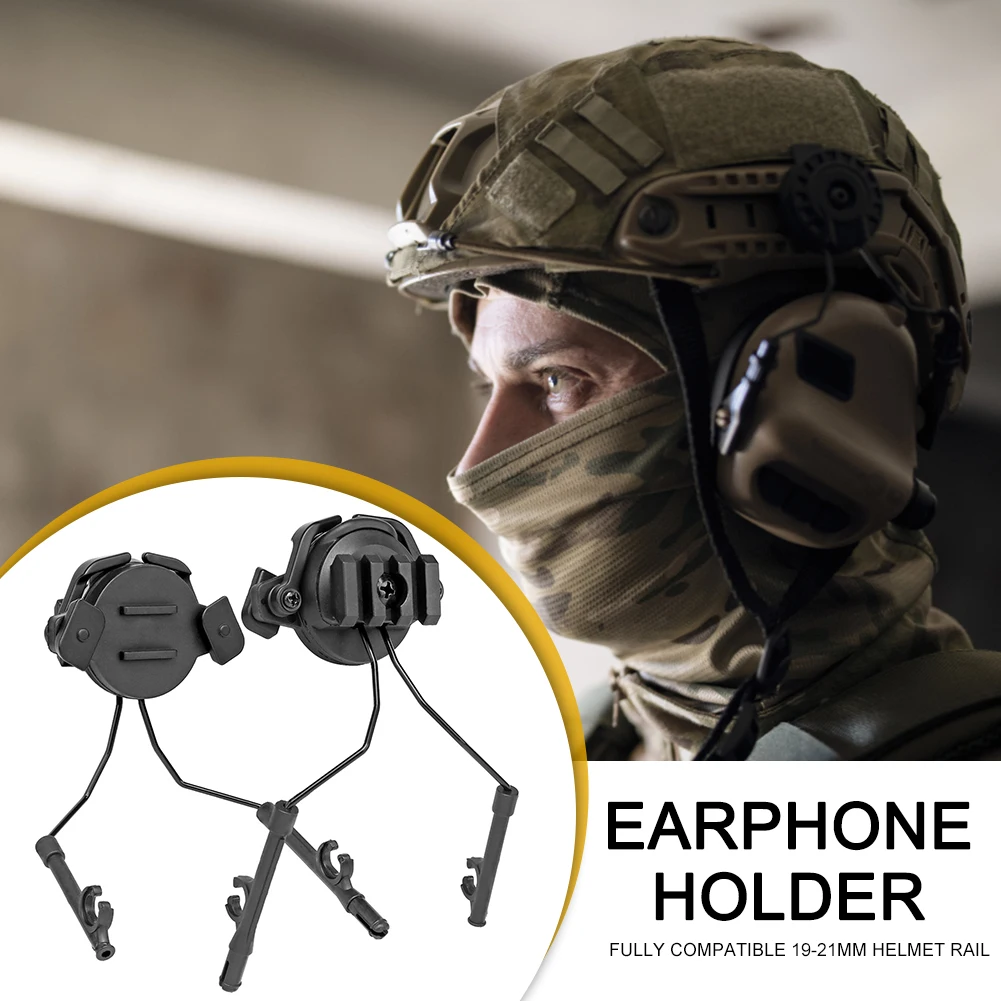 Ox Horn Earmuff Bracket Practical Headset Bracket 360 Degree Rotation Expandable Accessories for 19-21mm Helmet Rail
Ox Horn Earmuff Bracket Practical Headset Bracket 360 Degree Rotation Expandable Accessories for 19-21mm Helmet Rail