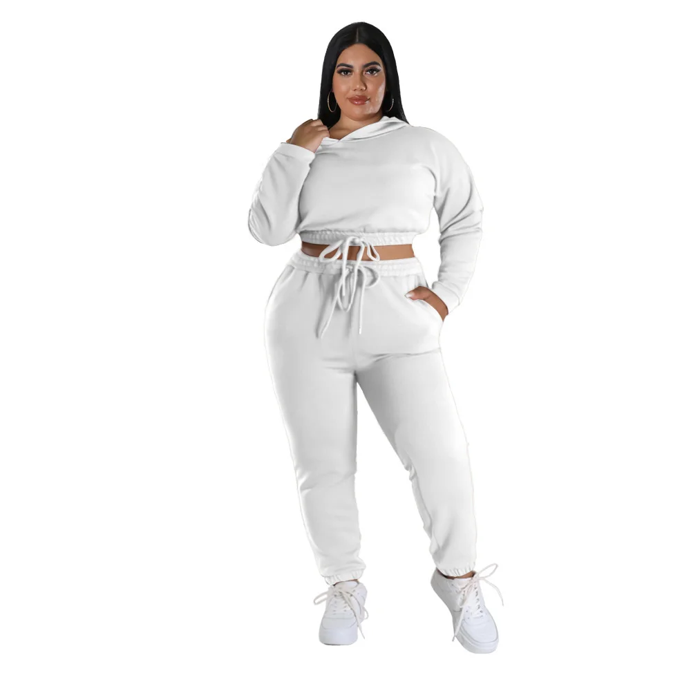 Women Plus Size Two-piece Sets New Fashion Solid Color Long-sleeved Hoodies And Pants Sports Casual Lady Outfits Large Size 4XL
Women Plus Size Two-piece Sets New Fashion Solid Color Long-sleeved Hoodies And Pants Sports Casual Lady Outfits Large Size 4XL