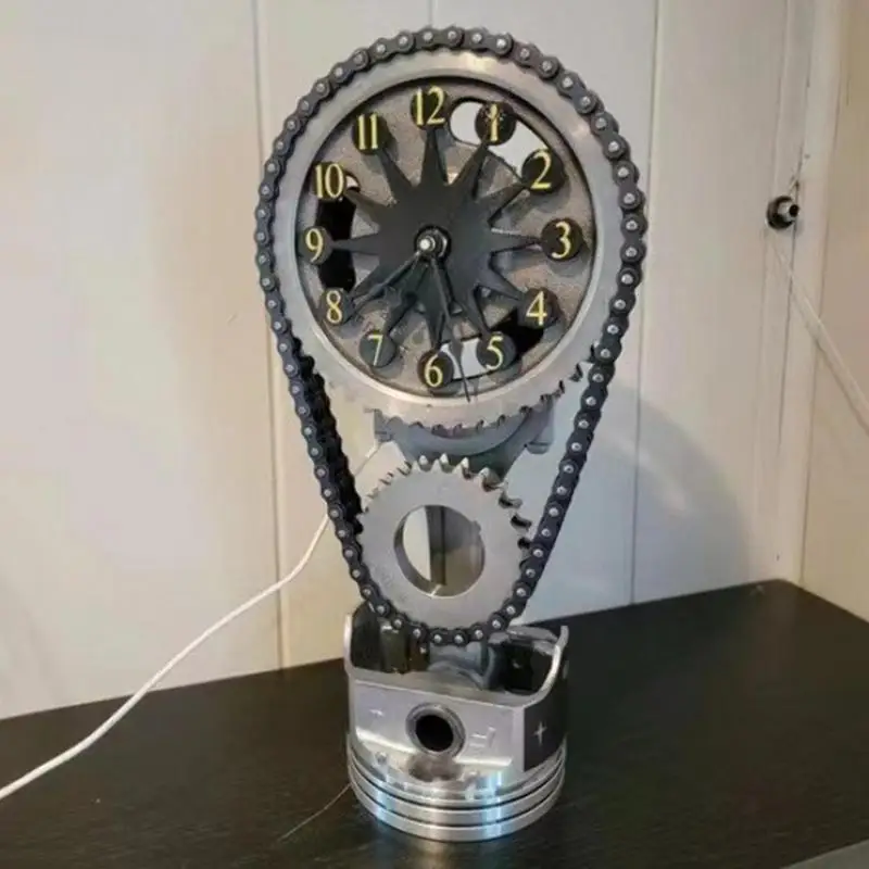 Vintage Chain Gear Rotating Clock Mechanical Wind Art Hands Desktop Clock Restaurant Bar Personalizes Table Decorative Ornaments
Vintage Chain Gear Rotating Clock Mechanical Wind Art Hands Desktop Clock Restaurant Bar Personalizes Table Decorative Ornaments