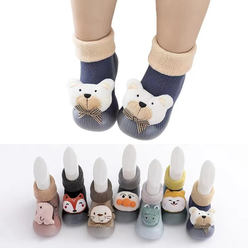 Baby Shoes Winter Knit Cartoon Thicken Non-slip Floor Socks Girls Boys Kids Soft Rubber Sole Toddler Shoes Socks Infant Shoes
Baby Shoes Winter Knit Cartoon Thicken Non-slip Floor Socks Girls Boys Kids Soft Rubber Sole Toddler Shoes Socks Infant Shoes