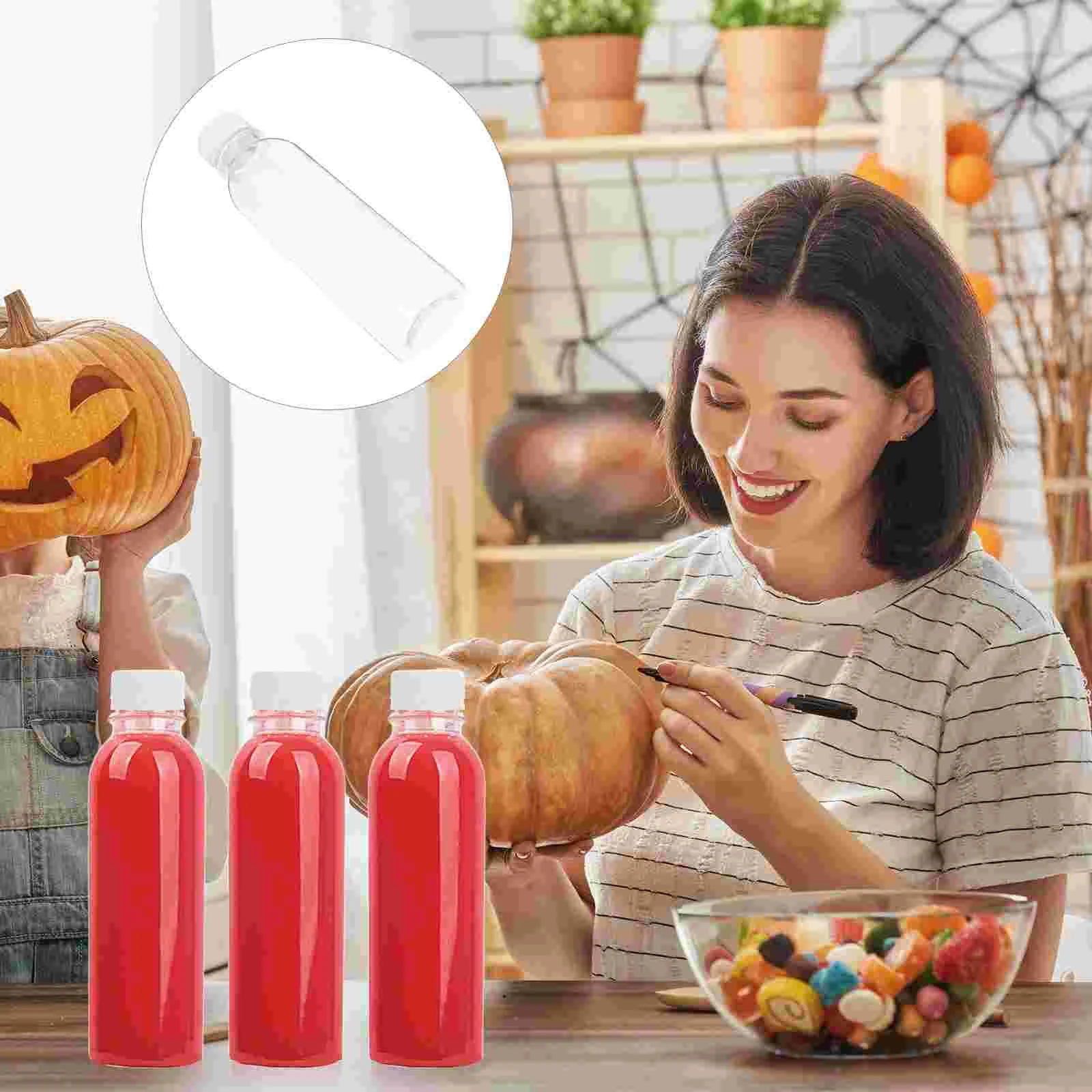 1 Set 20 Pcs 250ML Plastic Empty Bottles Beverage Bottles (Transparent)
1 Set 20 Pcs 250ML Plastic Empty Bottles Beverage Bottles (Transparent)