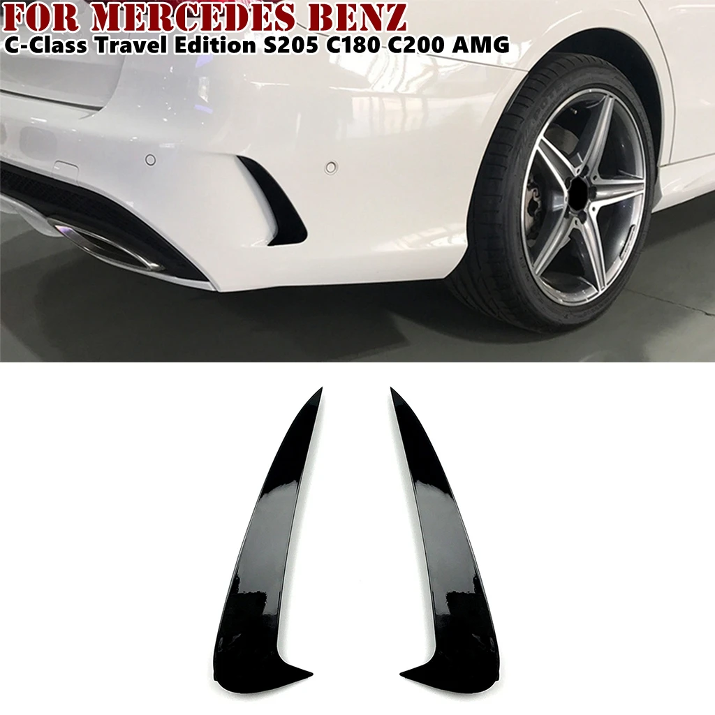 Rear Bumper Spoiler Both Side Canard Decoration Cover Trim For Mercedes Benz C-Class Travel Edition S205 Estate C180 C200 AMG
Rear Bumper Spoiler Both Side Canard Decoration Cover Trim For Mercedes Benz C-Class Travel Edition S205 Estate C180 C200 AMG
