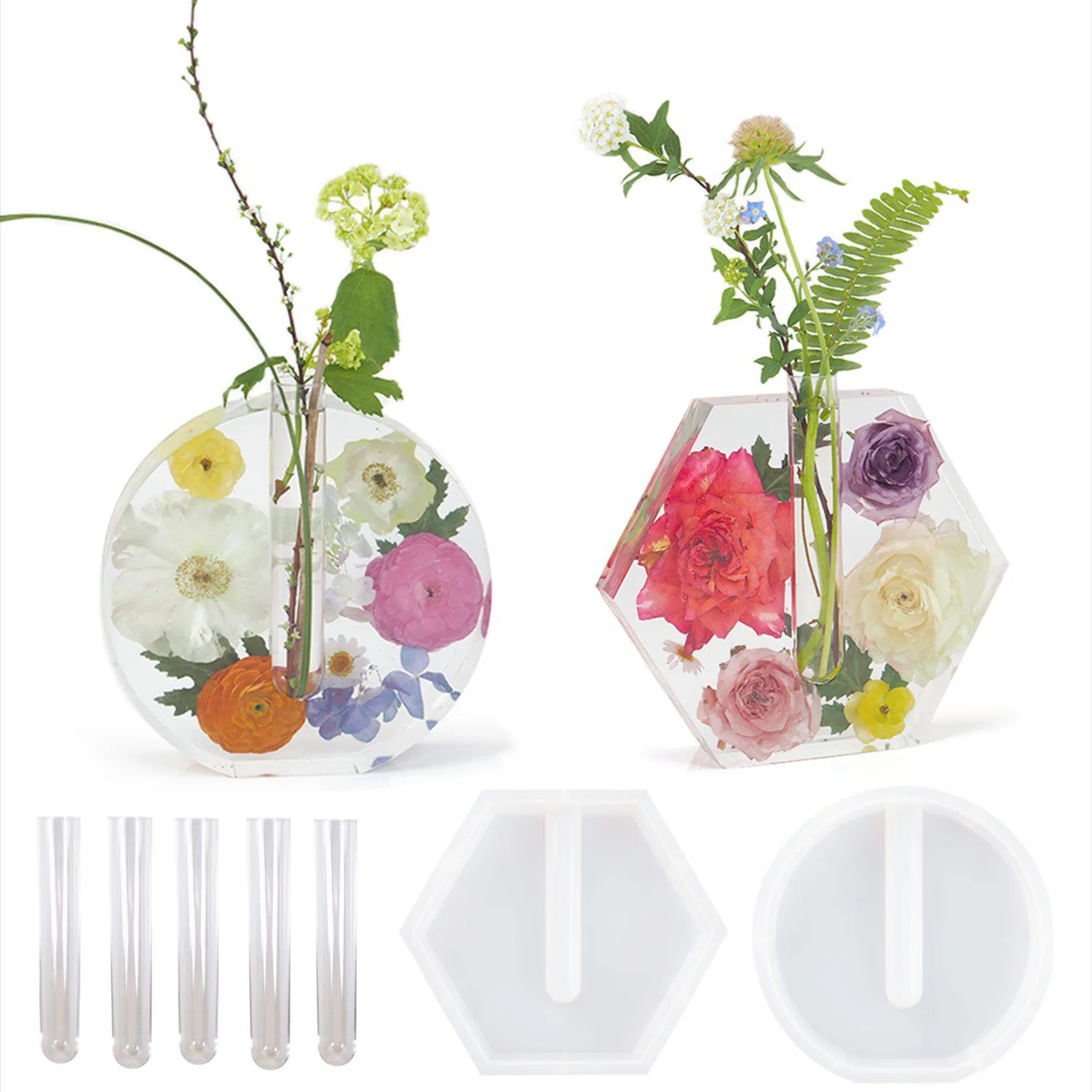 Flower Pot Silicone Stencils Multipurpose Epoxy Resin Casting Template Durable Diy Crafts Test Tube Vase Template Silicone Mold 
Flower Pot Silicone Stencils Multipurpose Epoxy Resin Casting Template Durable Diy Crafts Test Tube Vase Template Silicone Mold