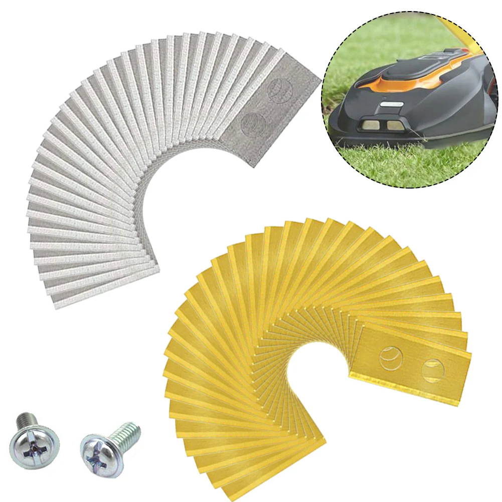 30pcs Lawn Robot Blade Stainless Steel Replacement Blades For WORX LANDROID Lawn Mower Blades With Screw Garden Power Tools
30pcs Lawn Robot Blade Stainless Steel Replacement Blades For WORX LANDROID Lawn Mower Blades With Screw Garden Power Tools