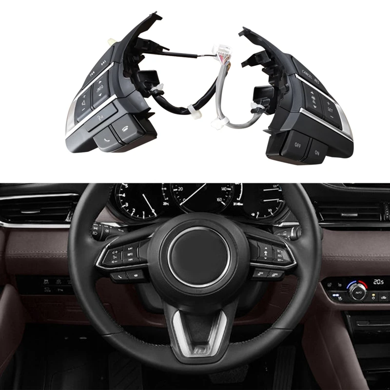 Cruise Control Multifunctional Steering Wheel Button Switch For Mazda 6 GJ Atenza Mazda 3 BM Axela CX-5 CX-3 KE
Cruise Control Multifunctional Steering Wheel Button Switch For Mazda 6 GJ Atenza Mazda 3 BM Axela CX-5 CX-3 KE