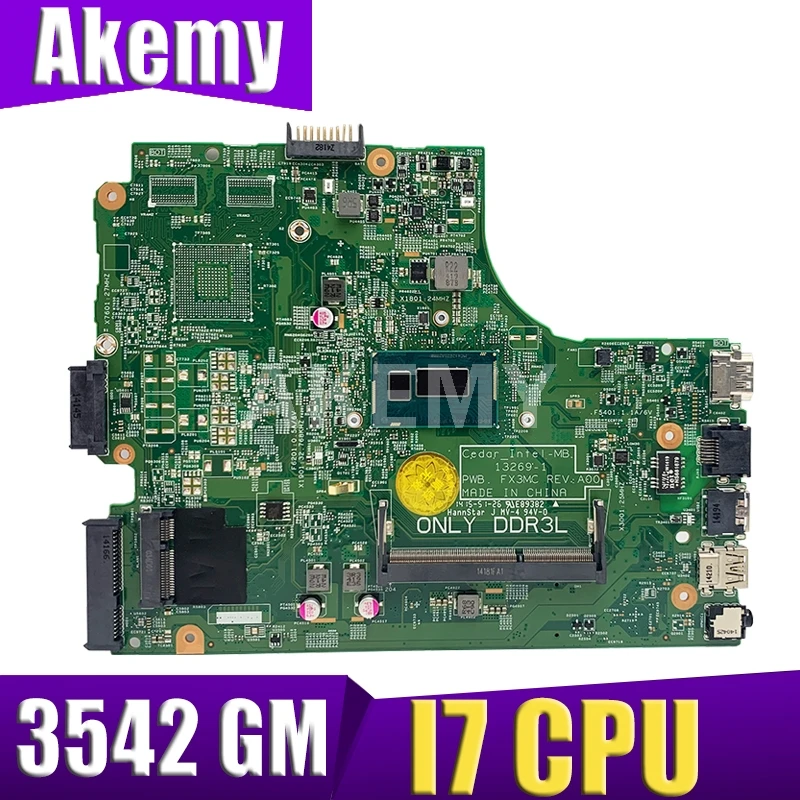 13269-1 For DELL 3542 For DELL 3442 For DELL 3543 5749 3443 motherboard 13269-1 PWB FX3MC REV A00 motherboard I7 GM work 100%
13269-1 For DELL 3542 For DELL 3442 For DELL 3543 5749 3443 motherboard 13269-1 PWB FX3MC REV A00 motherboard I7 GM work 100%