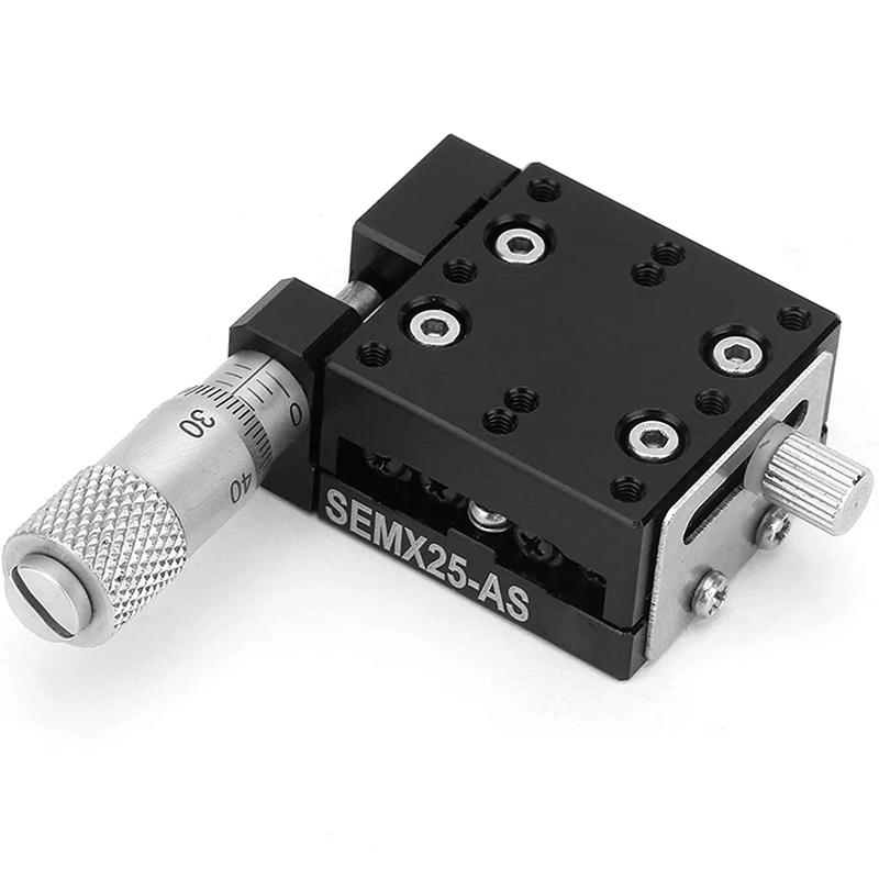 X Axis Manual Precision Linear Stage 25X25mm Micrometer Fine-Tuning Cross Roller Linear Stages Translation Displacement 
X Axis Manual Precision Linear Stage 25X25mm Micrometer Fine-Tuning Cross Roller Linear Stages Translation Displacement