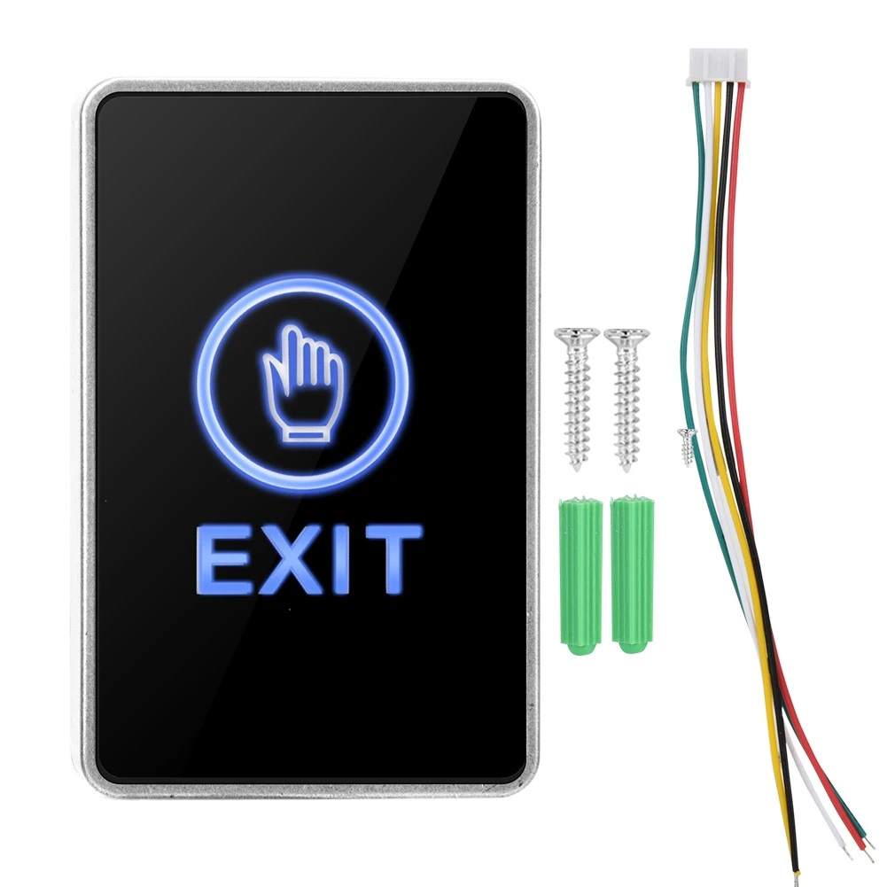 Touch Sensor Pannel NO NC COM Exit LED Light Access Control Switch Button for Home Security
Touch Sensor Pannel NO NC COM Exit LED Light Access Control Switch Button for Home Security