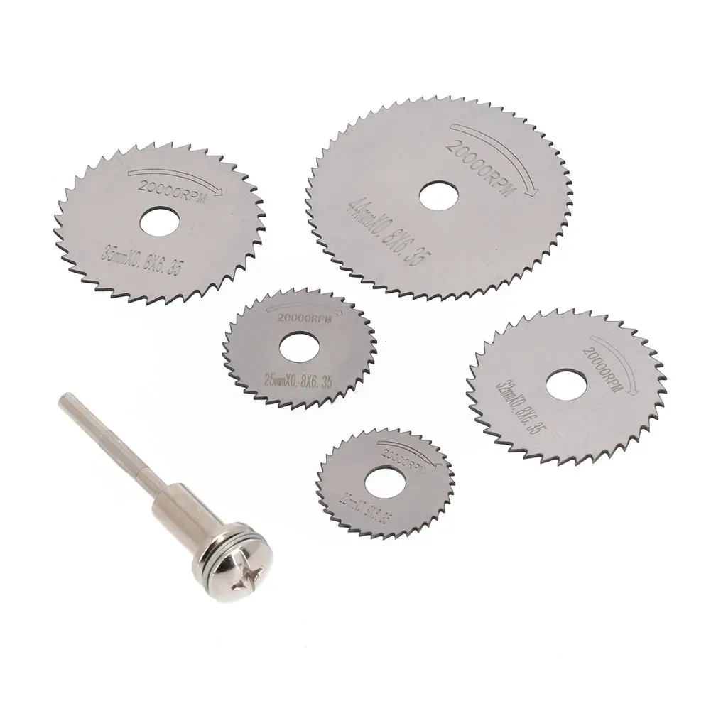 5 Pieces Set HSS Circular Wood Cutting Saw Blade Disc 1 Mandrel Rotary Tool For Metal Cutter Blades Abrasive Tools
5 Pieces Set HSS Circular Wood Cutting Saw Blade Disc 1 Mandrel Rotary Tool For Metal Cutter Blades Abrasive Tools