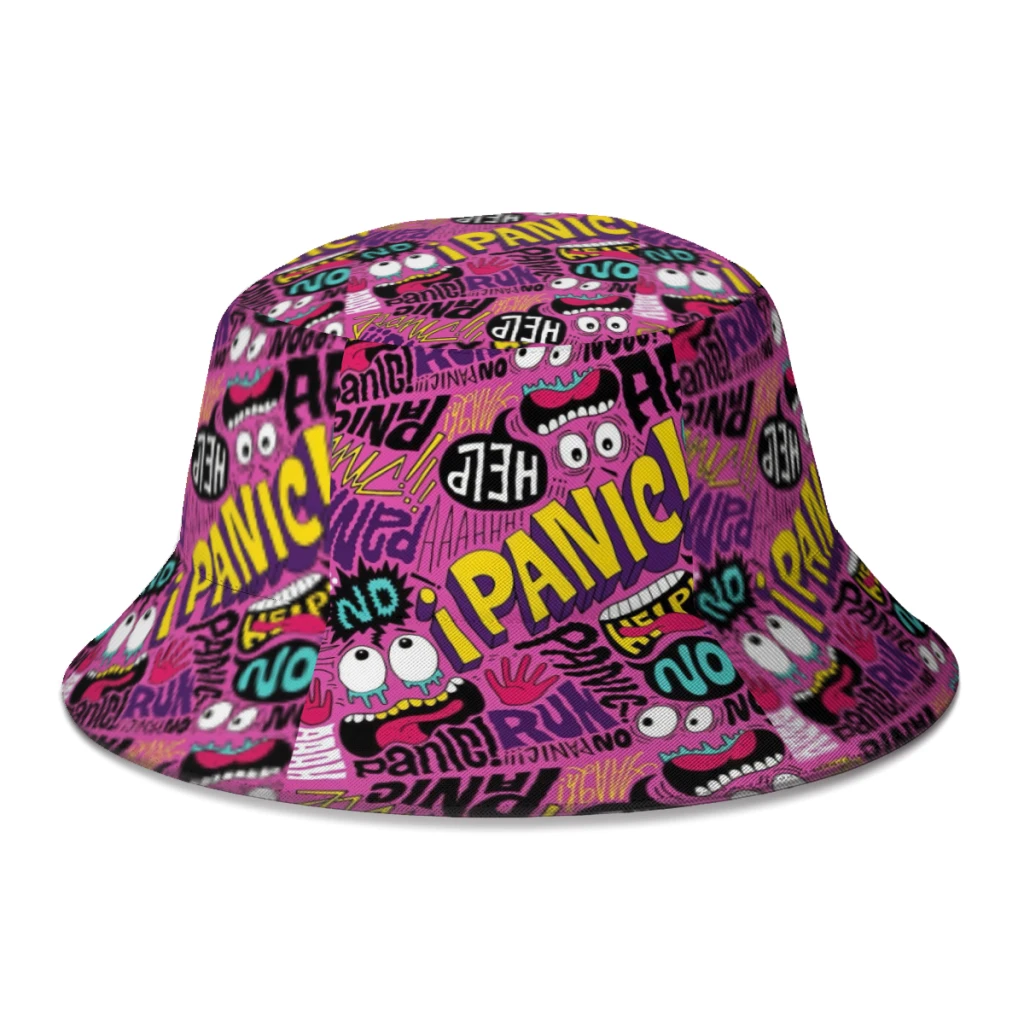 Summer Unisex Fashion Bucket Hat Pop Manga Comic Freak Doodle Women Men Fishing Hats Autumn Outdoor Travel Sun Cap for Bob
Summer Unisex Fashion Bucket Hat Pop Manga Comic Freak Doodle Women Men Fishing Hats Autumn Outdoor Travel Sun Cap for Bob