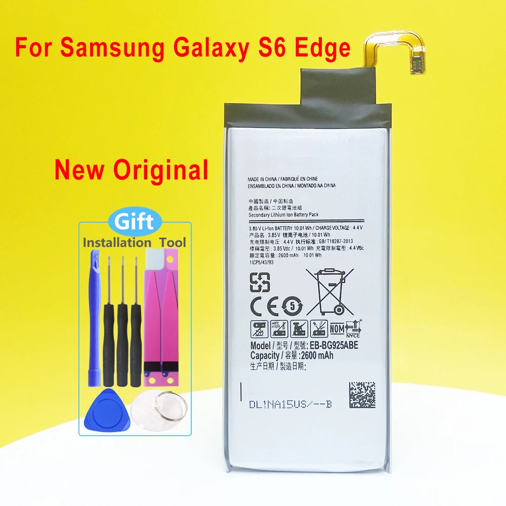 Новый оригинальный аккумулятор для телефона Samsung Galaxy S6 Edge G9250 G925 G925FQ G925F G925S G925V G925A
Новый оригинальный аккумулятор для телефона Samsung Galaxy S6 Edge G9250 G925 G925FQ G925F G925S G925V G925A