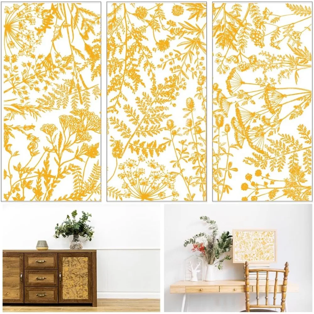 Набор Из 3 Самоклеящихся Настенных Стикеров С Золотым Растительным Мотивом, 6x12 Дюймов, Для Декора Спальни И Гостиной
Набор Из 3 Самоклеящихся Настенных Стикеров С Золотым Растительным Мотивом, 6x12 Дюймов, Для Декора Спальни И Гостиной