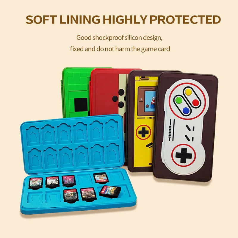 DISOUR New 24 in 1 Game Card Bag for Nintend Switch Magnetic 3D Silicone Cover Box Storage Case for Nintendo Switch Game Cards
DISOUR New 24 in 1 Game Card Bag for Nintend Switch Magnetic 3D Silicone Cover Box Storage Case for Nintendo Switch Game Cards