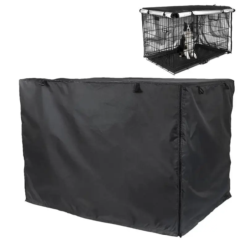 Crate Cover | Silver Coated Oxford Cloth Dog Kennel Cover | Breathable Double Door Cage Cover Crate Cover with Ventilation Windo
Crate Cover | Silver Coated Oxford Cloth Dog Kennel Cover | Breathable Double Door Cage Cover Crate Cover with Ventilation Windo
