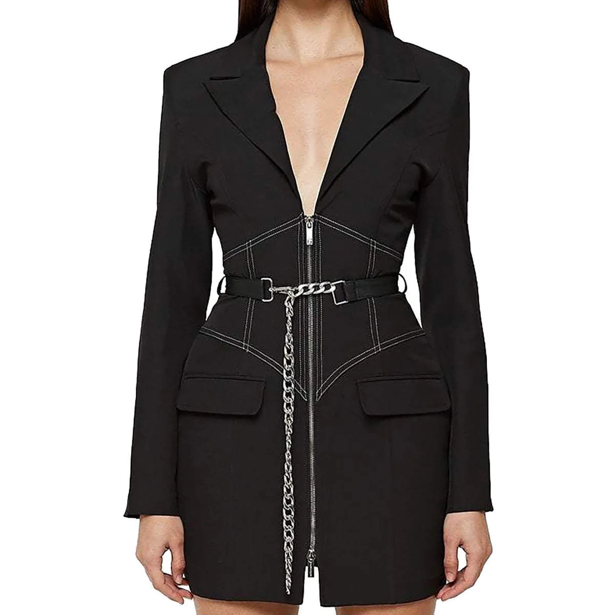 New 2022 slim fit casual Vintage ladies sexy V-Neck black Blazer casual Stylish blazer coats
New 2022 slim fit casual Vintage ladies sexy V-Neck black Blazer casual Stylish blazer coats