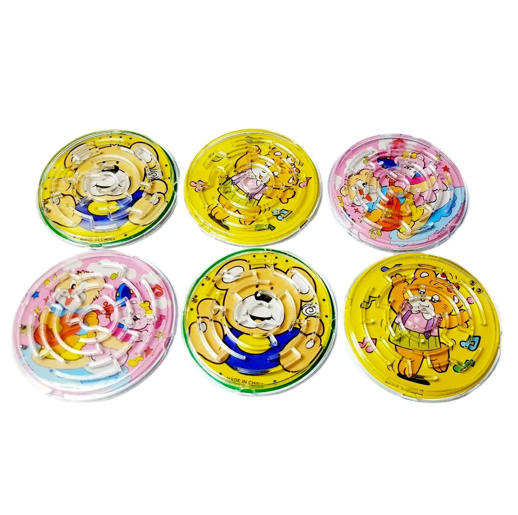 

6 Pc ROUND Pinball Puzzle Maze Game Christmas Birthday Party Favor Gift Gag Pinata Bag Filler Loot Toys Classroom Prize Gift