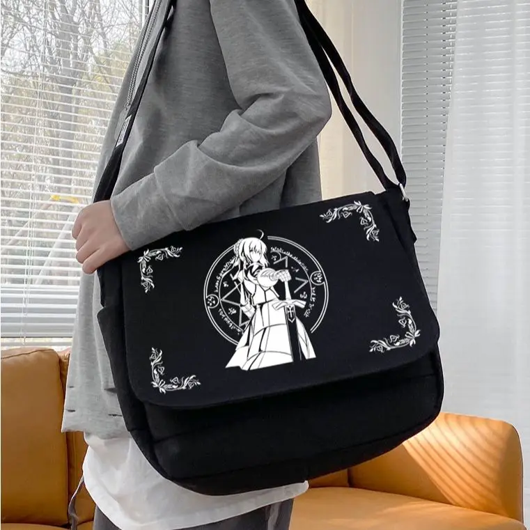 Anime Fate/stay night FGO Altria Pendragon Saber Crossbody Shoulder Canvas bag Cosplay Backpack High Capacity Handbag Unisex
Anime Fate/stay night FGO Altria Pendragon Saber Crossbody Shoulder Canvas bag Cosplay Backpack High Capacity Handbag Unisex