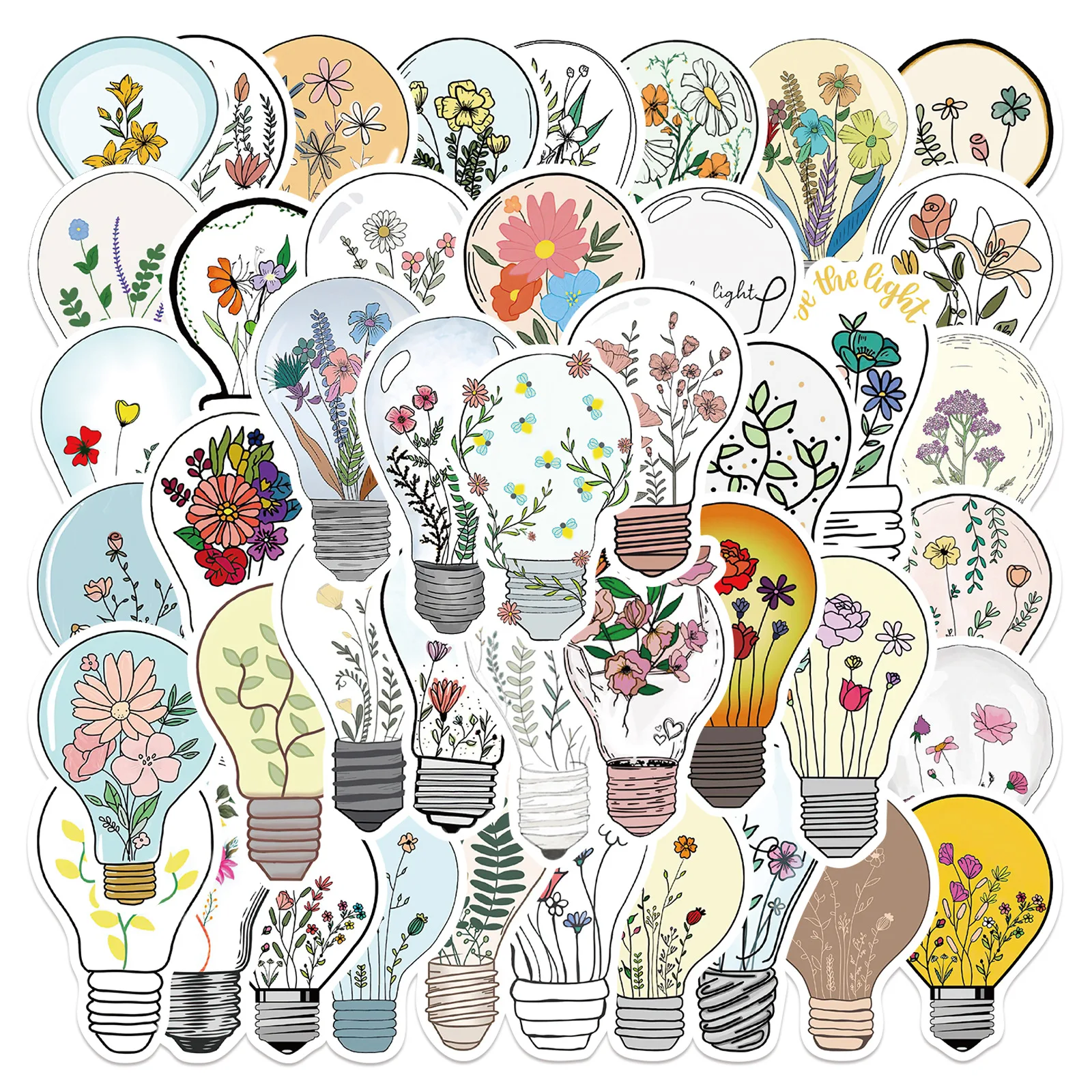 10/50PCS Light Bulb Art Flowers Graffiti Stickers Aesthetic Decals Skateboard Fridge Guitar DIY Cute Sticker Kids Toy Decal
10/50PCS Light Bulb Art Flowers Graffiti Stickers Aesthetic Decals Skateboard Fridge Guitar DIY Cute Sticker Kids Toy Decal