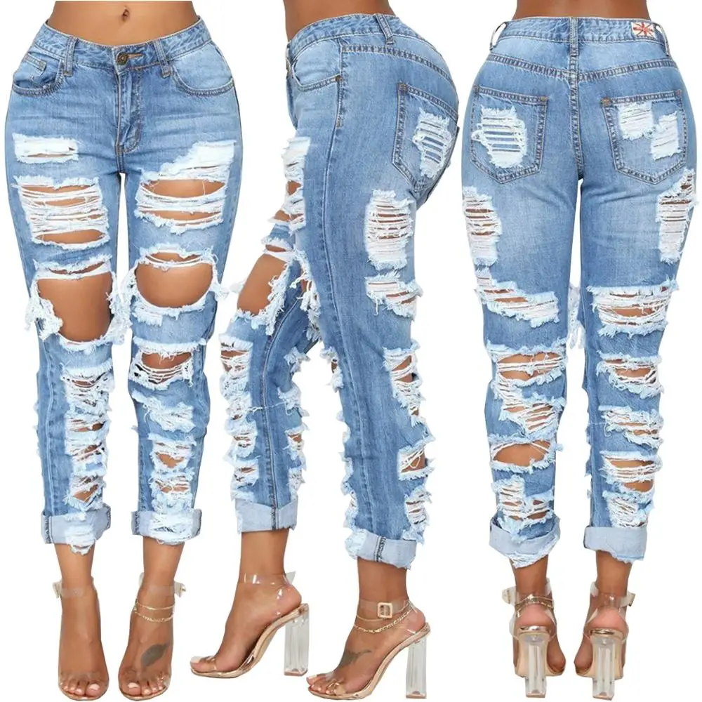 Women's Jeans Boyfriend Ripped Jeans For Women Summer Fashion Hipster Long Jeans Baggy Jeans Streetwear
Women's Jeans Boyfriend Ripped Jeans For Women Summer Fashion Hipster Long Jeans Baggy Jeans Streetwear