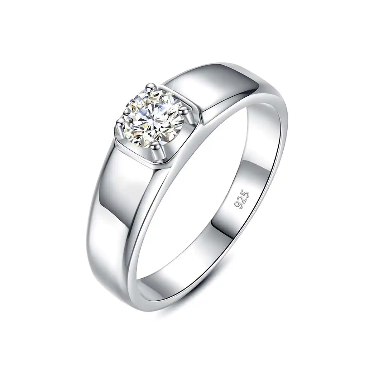 0.5 Carat 5mm Excellent Cut Moissanite Rings For Men Wedding & Engagement Trendy 14K White Gold Silver Jewelry With Certificate
0.5 Carat 5mm Excellent Cut Moissanite Rings For Men Wedding & Engagement Trendy 14K White Gold Silver Jewelry With Certificate