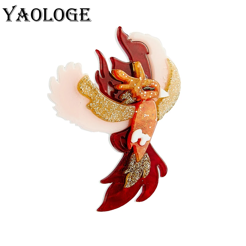 YAOLOGE Acrylic Flame Phoenix Brooches For Women Unisex Exaggerated Cartoon Cute Badge Lapel Brooch Jewelry Gift Wholesale
YAOLOGE Acrylic Flame Phoenix Brooches For Women Unisex Exaggerated Cartoon Cute Badge Lapel Brooch Jewelry Gift Wholesale