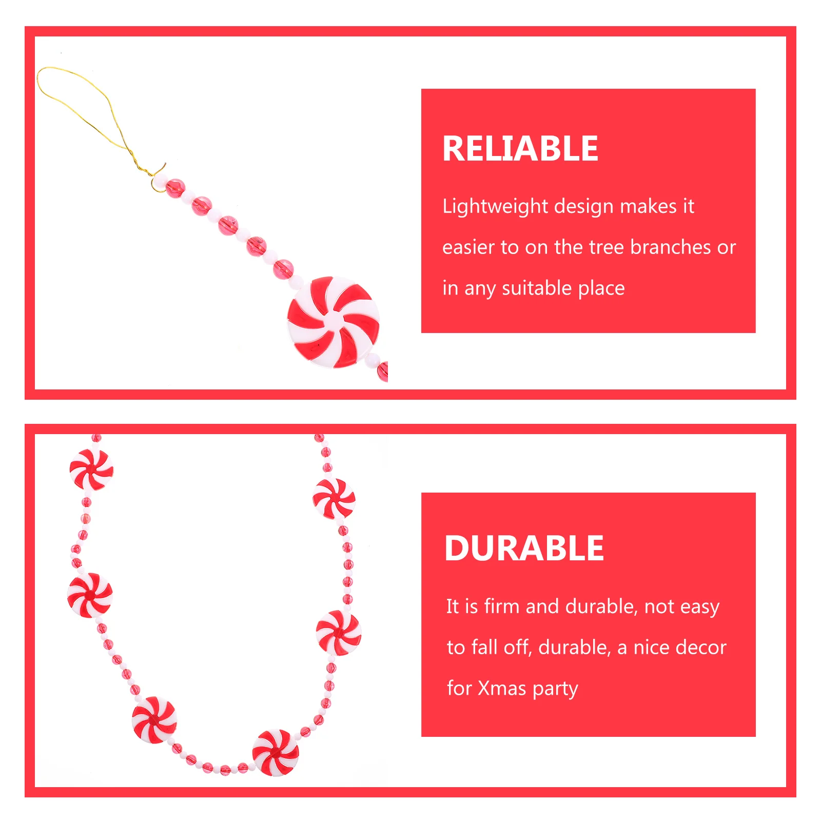 Christmas Candy Garland Tree Decorationshanging Decor Peppermint Ornamentsbeads Cane Pendantbead String Ornament Diy Decoration
Christmas Candy Garland Tree Decorationshanging Decor Peppermint Ornamentsbeads Cane Pendantbead String Ornament Diy Decoration