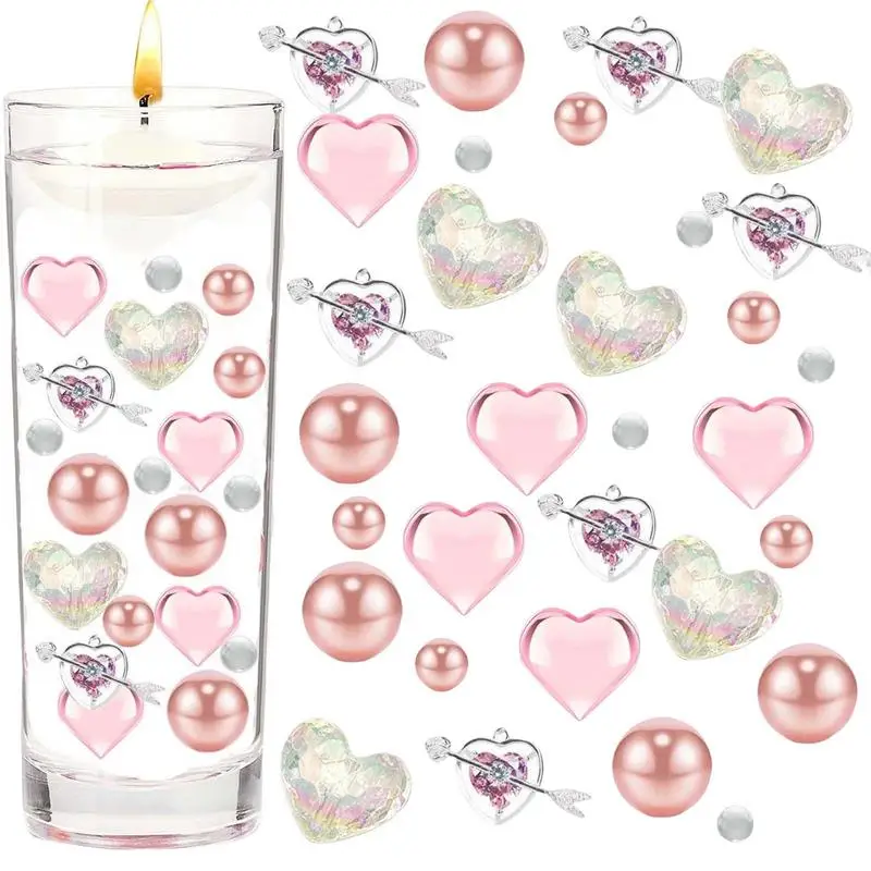 Valentine Vase Filler Red Pink Acrylic Heart Valentine's Day DIY Floating Vase Filler Kit 6000 Clear Water Beads For Valentine
Valentine Vase Filler Red Pink Acrylic Heart Valentine's Day DIY Floating Vase Filler Kit 6000 Clear Water Beads For Valentine