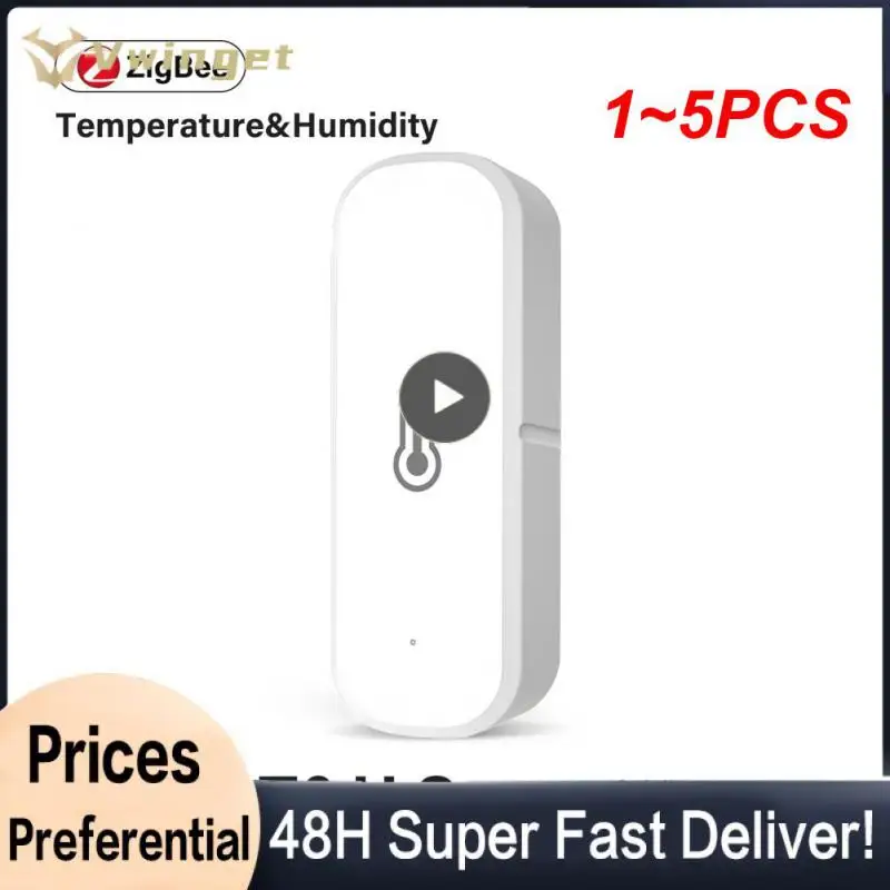 Датчик температуры и влажности Tuya ZigBee/Wi-Fi, домашний подключенный термометр, совместимый с Smart Life Alexa Assistant, 1 ~ 5 шт. 
Датчик температуры и влажности Tuya ZigBee/Wi-Fi, домашний подключенный термометр, совместимый с Smart Life Alexa Assistant, 1 ~ 5 шт.