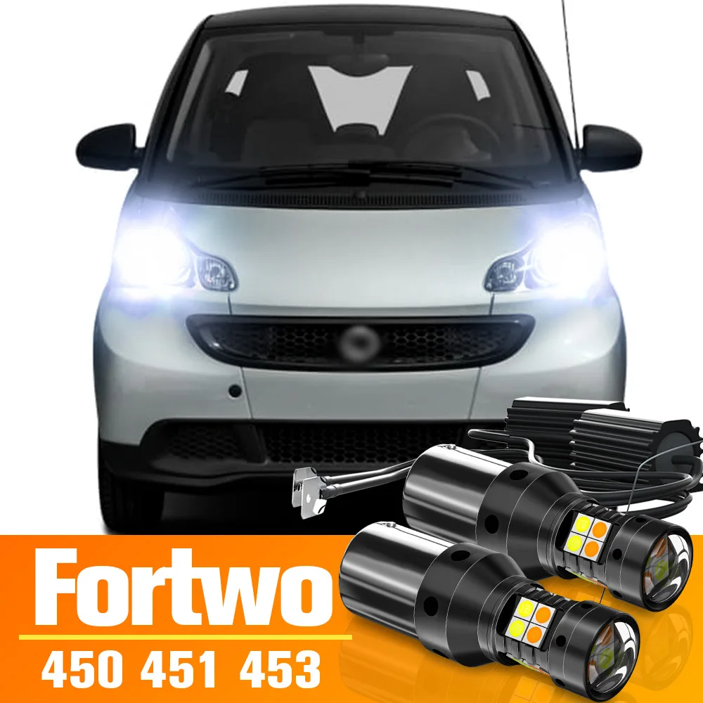 2 шт. двухрежимный светодиодный указатель поворота + дневные ходовые огни, аксессуары для DRL для Smart Fortwo MK1 450 MK2 451 MK3 453 1998-2019
2 шт. двухрежимный светодиодный указатель поворота + дневные ходовые огни, аксессуары для DRL для Smart Fortwo MK1 450 MK2 451 MK3 453 1998-2019