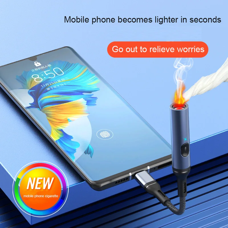 Can Go On The Plane Type-c Rechargeable Mini Windproof Cigarette Lighter Line Small Rechargeable Security Check Without Battery
Can Go On The Plane Type-c Rechargeable Mini Windproof Cigarette Lighter Line Small Rechargeable Security Check Without Battery