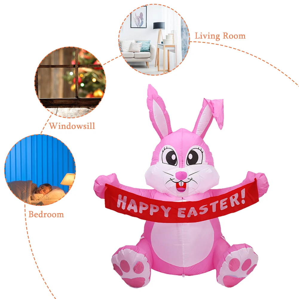 Pink Rabbit Inflatables Decorations Cute Festival Inflatable Model with Build-in LED Light Festive Funny for Shopping Mall Store
Pink Rabbit Inflatables Decorations Cute Festival Inflatable Model with Build-in LED Light Festive Funny for Shopping Mall Store