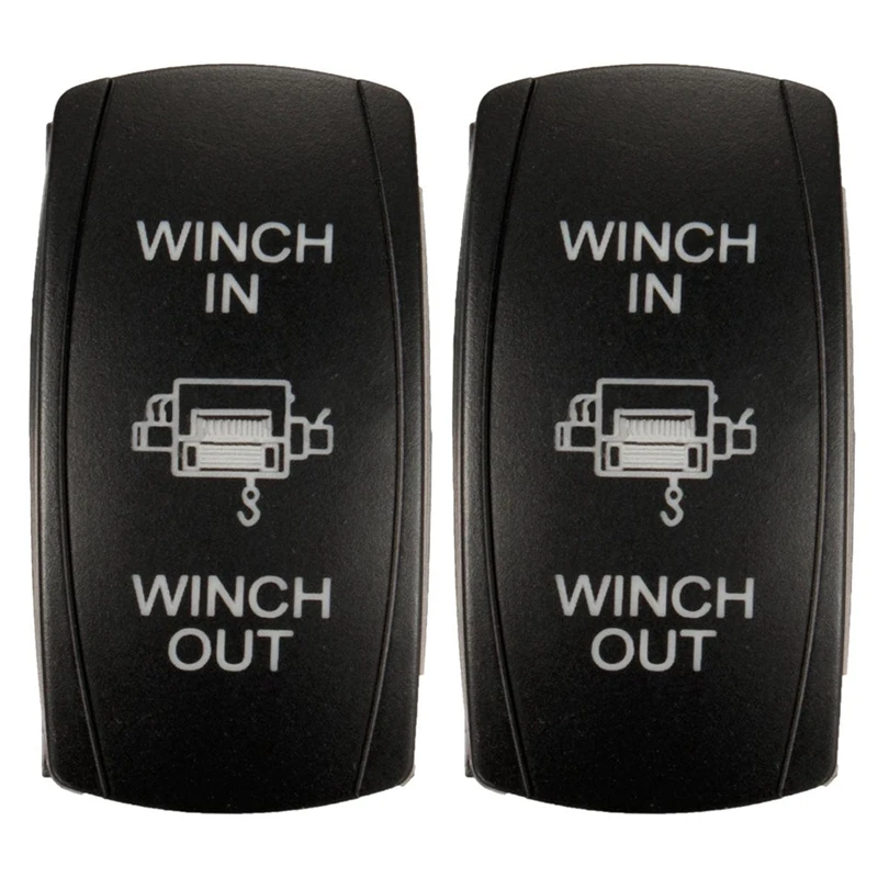 2X 7Pin Laser-Momentary Rocker Switch Winch In Winch Out 12V ON-OFF-ON LED Light Green
2X 7Pin Laser-Momentary Rocker Switch Winch In Winch Out 12V ON-OFF-ON LED Light Green