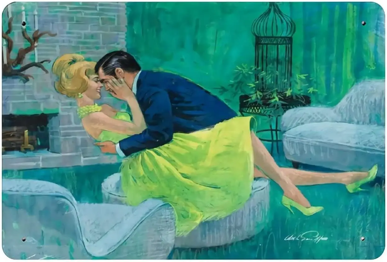 In Love металлический жестяной знак, винтажная табличка постер для гаража, бара, домашний декор для стен 8X12 дюймов