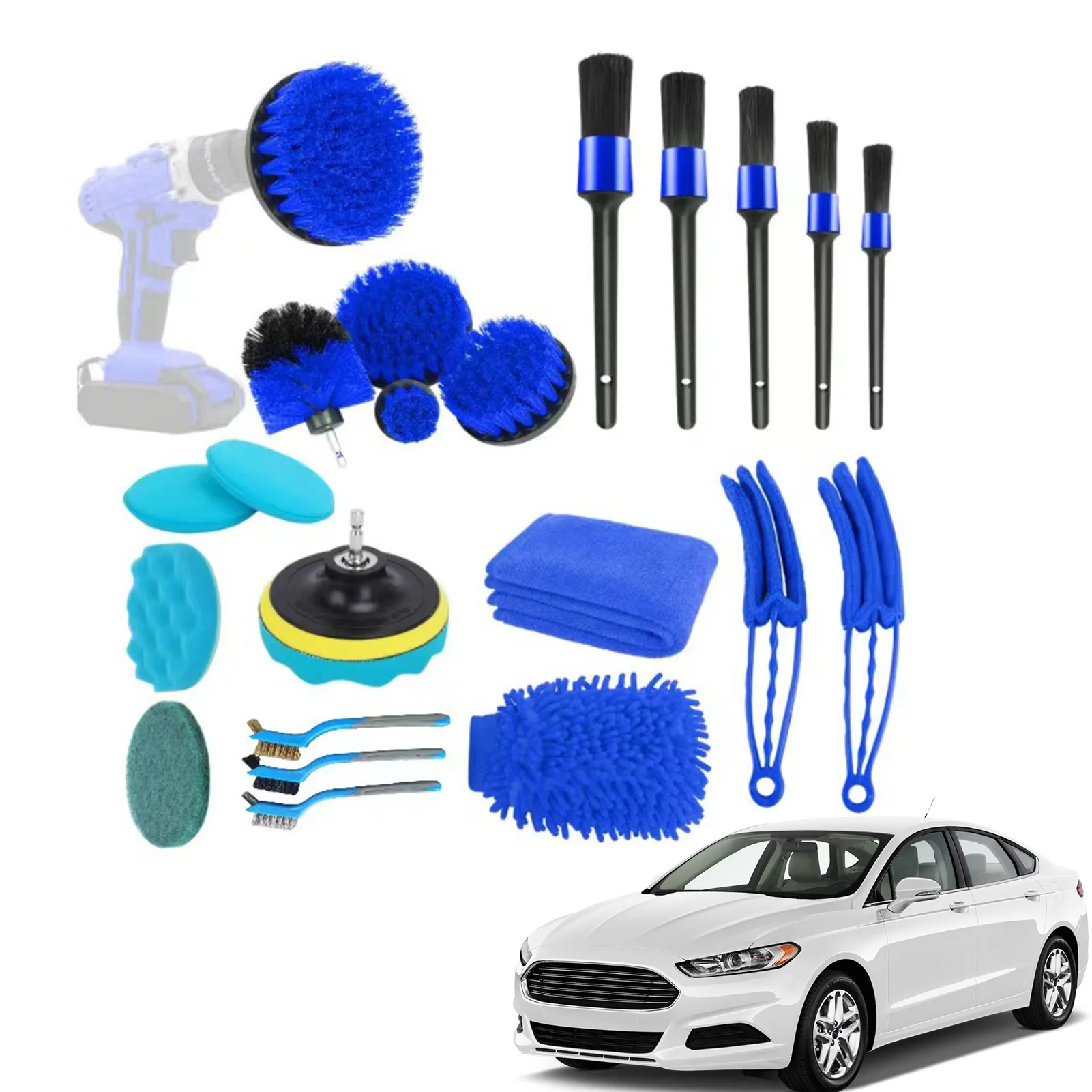 Auto Detailing Brushes Set 22pcs Car Detailing Brush Set Drill Brush Set Car Detailing Cleaning Brushes Kit Car Detailing
Auto Detailing Brushes Set 22pcs Car Detailing Brush Set Drill Brush Set Car Detailing Cleaning Brushes Kit Car Detailing