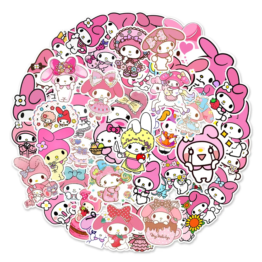 50pcs Cartoon Cute Melody Graffiti Stickers Car Luggage Refrigerator Notebook Mobile Phone Decoration Stickers
50pcs Cartoon Cute Melody Graffiti Stickers Car Luggage Refrigerator Notebook Mobile Phone Decoration Stickers