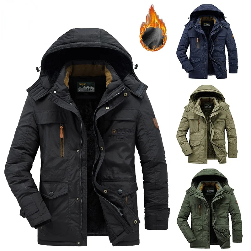 Men Parkas Windproof Fashion Aviator Windbreaker Cotton Mens Jacket Winter Mens Military Parkas Casual Fleece Warm Removable Hat
Men Parkas Windproof Fashion Aviator Windbreaker Cotton Mens Jacket Winter Mens Military Parkas Casual Fleece Warm Removable Hat